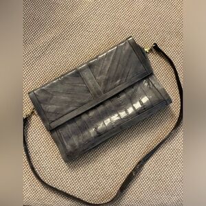 Navy vintage shoulder bag made in Korea